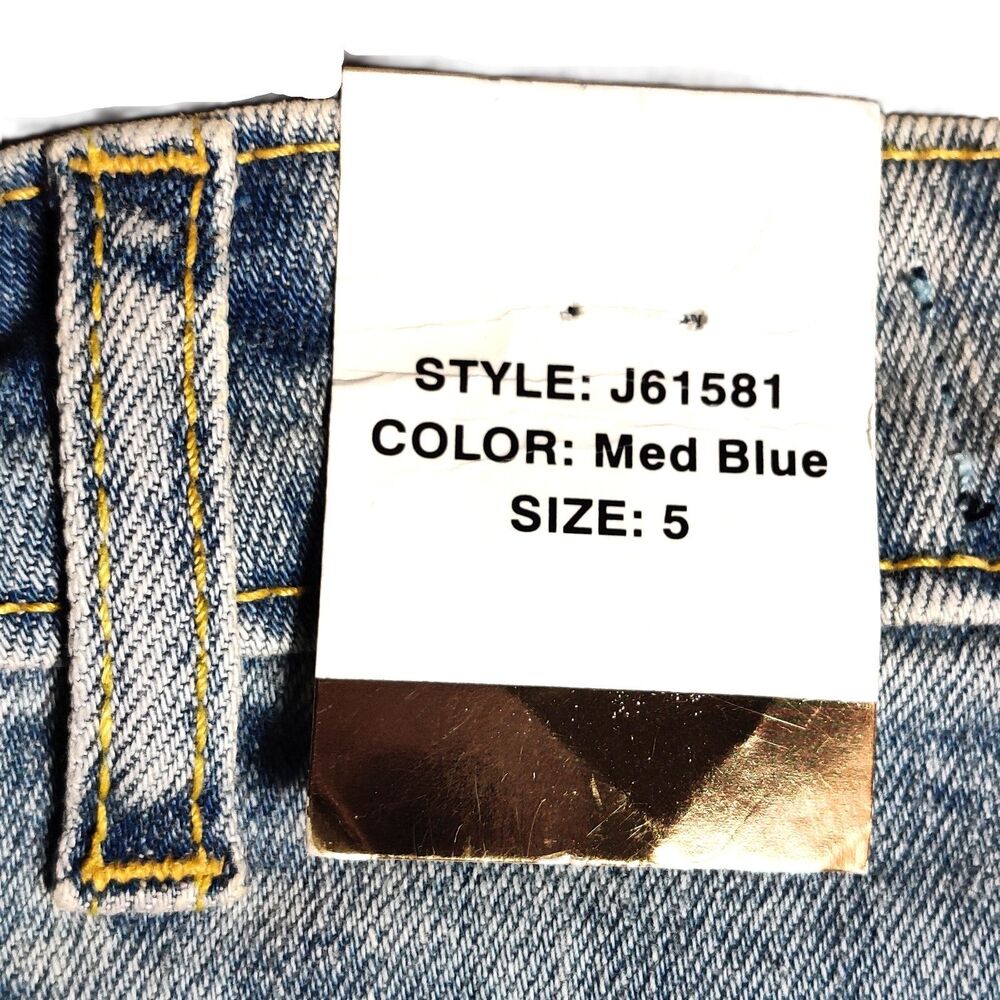 Epic Bleu Women’s Size 5 Baggy Convertible Cargo Jeans Light Wash Wide Leg NWT - Picture 6 of 9